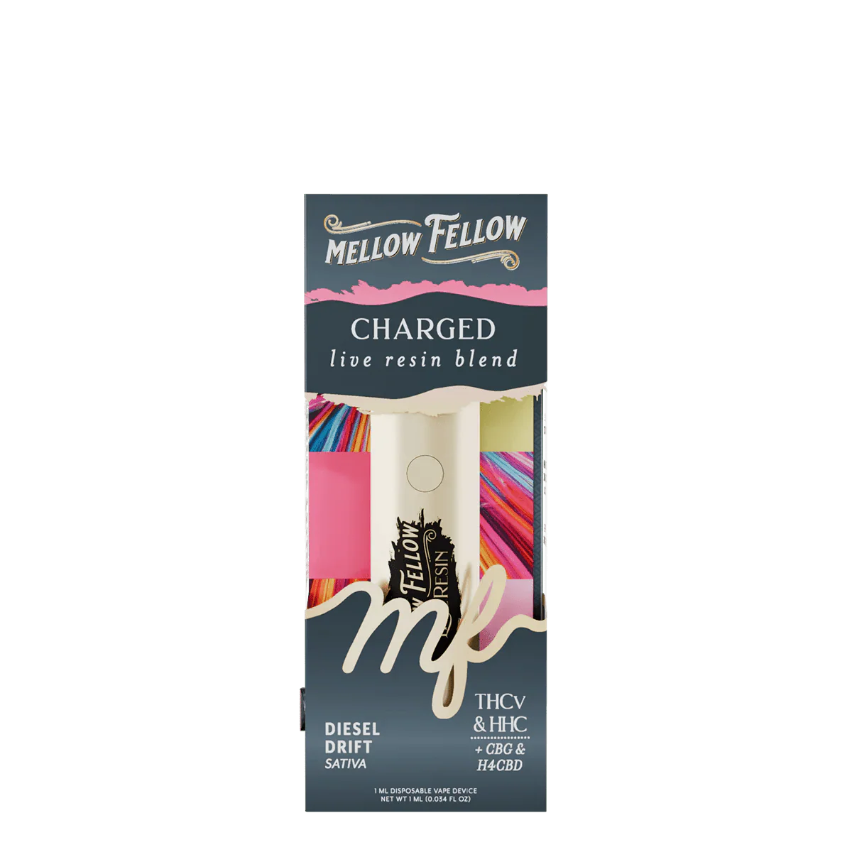 Charged Blend - Live Resin 1ml Disposable Vape - Diesel Drift (Sativa)