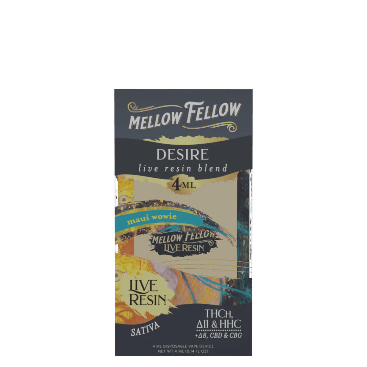 Desire Blend 4ml Live Resin Disposable Vape - Maui Wowie (Sativa)