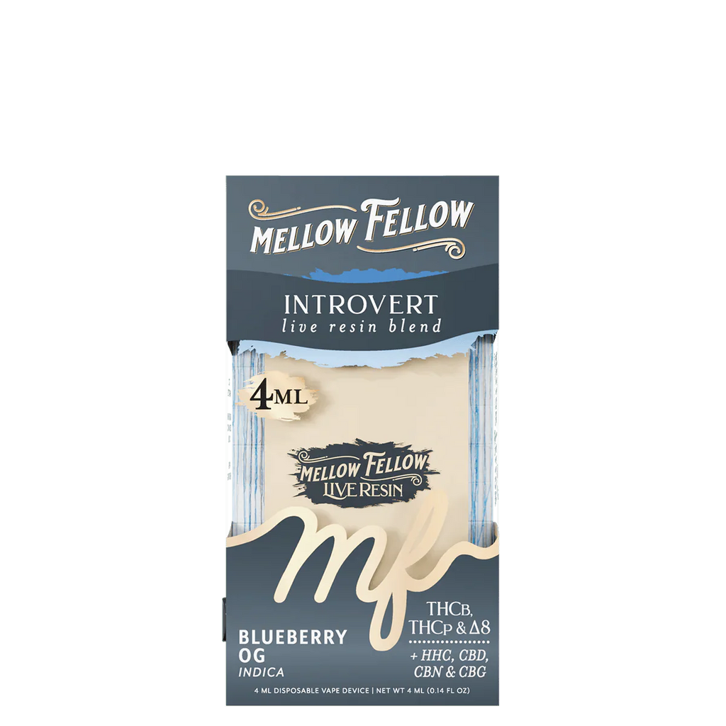 Introvert Blend 4ml Live Resin Disposable Vape - Blueberry OG (Indica)