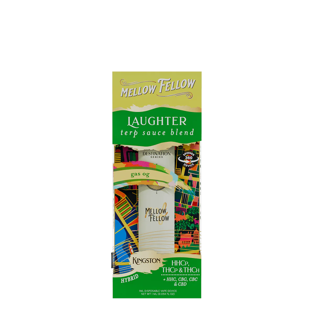 Laughter Blend - Terp Sauce 1ml Disposable Spinner Vape - Gas OG (Hybrid)