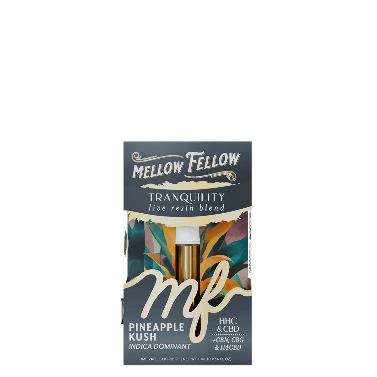 Tranquility Blend 1ml Live Resin Vape Cartridge - Pineapple Kush (Indica Dominant)