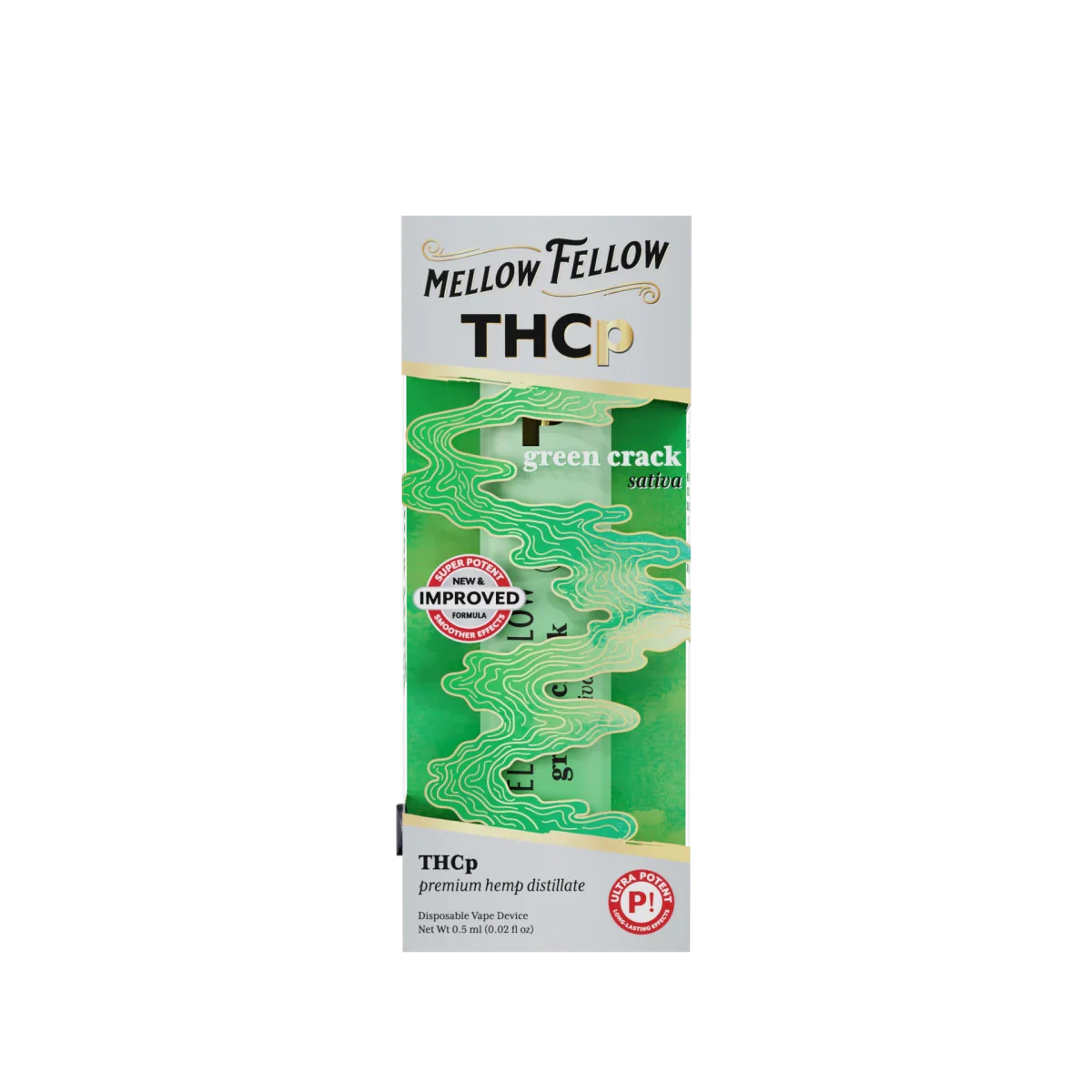 THCp 0.5g Disposable Vape - Green Crack (Sativa)