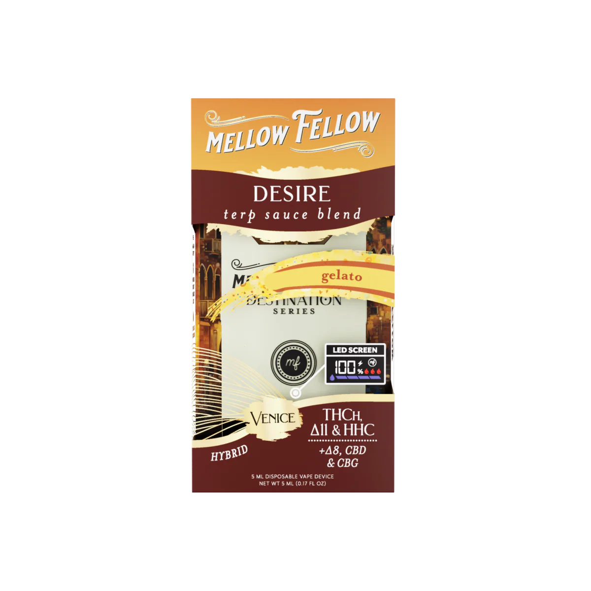 Desire Blend - Terp Sauce 5ml Disposable Vape - Gelato (Hybrid)