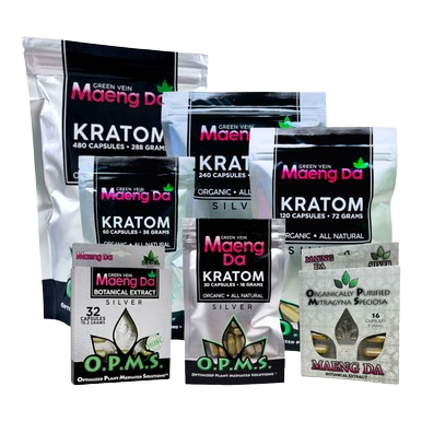 OPMS Green Vein Maeng Da Capsules [60-480]