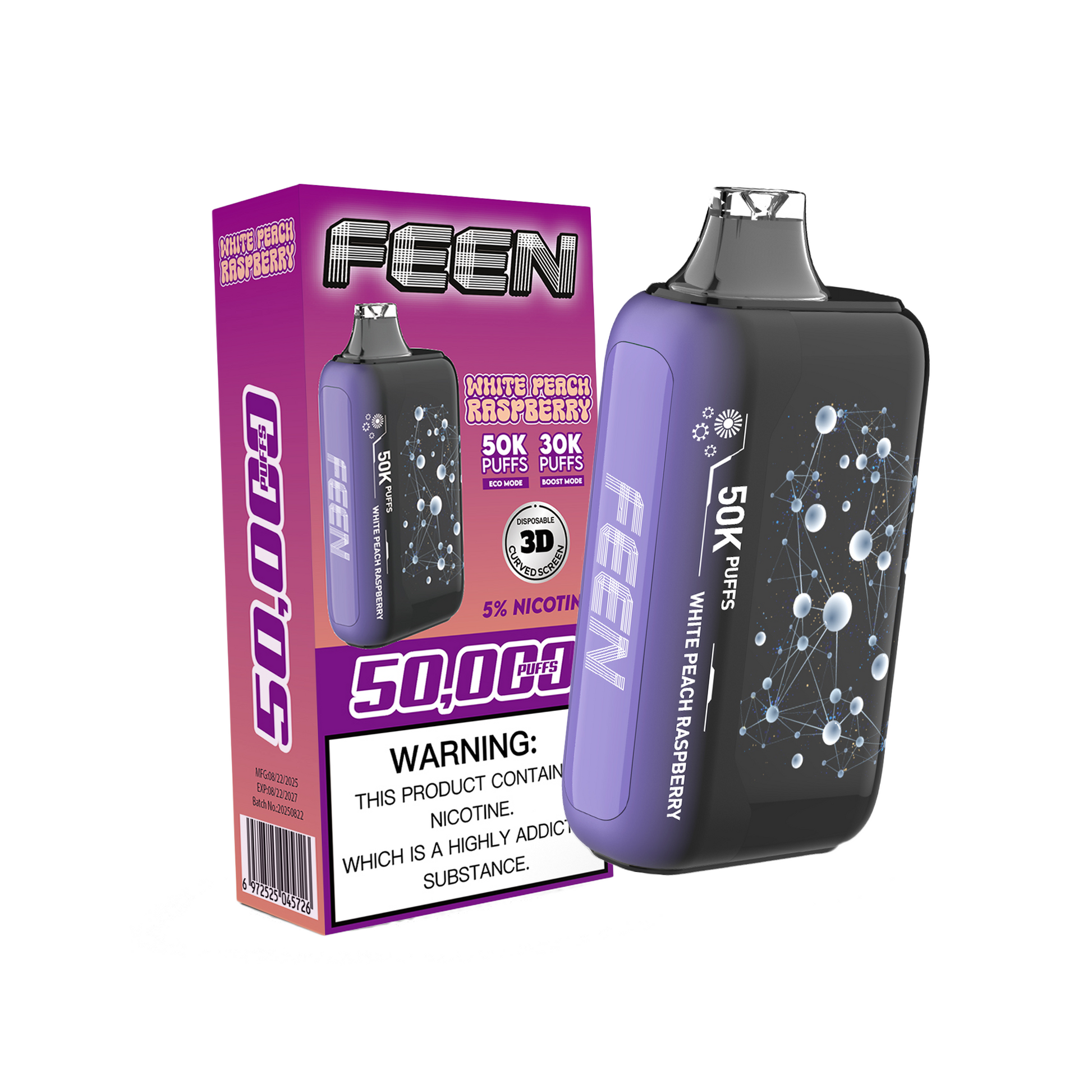 FEEN 50K - White Peach Raspberry